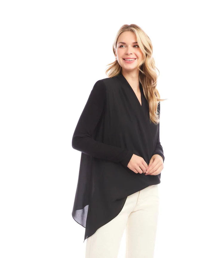 Layer Wrap Top - Black