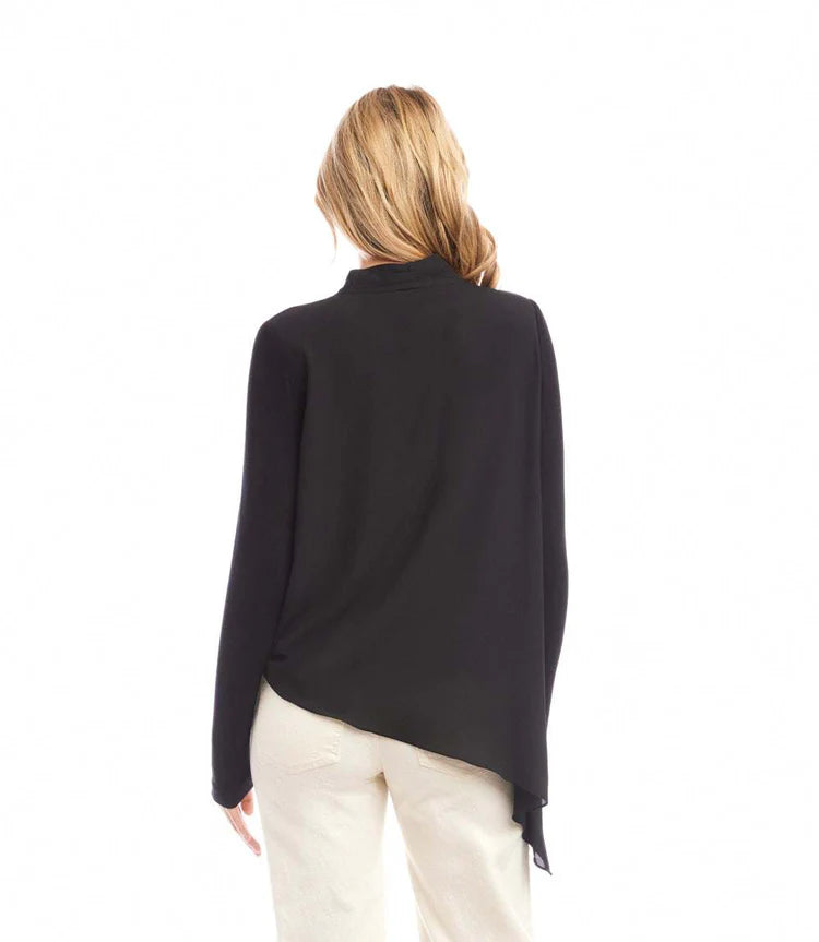 Layer Wrap Top - Black