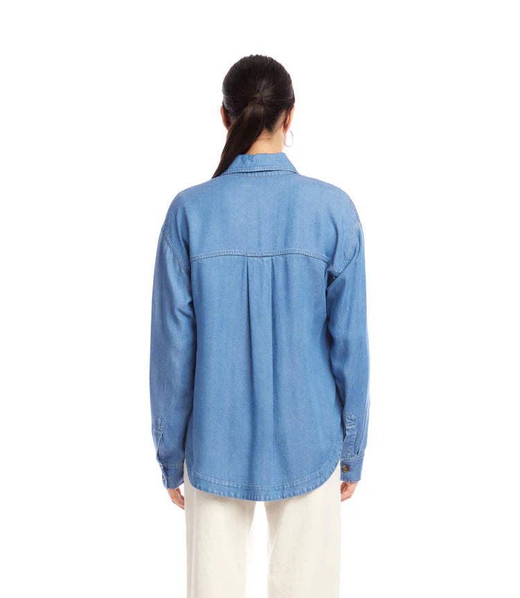 Soft Denim Shirt Jacket