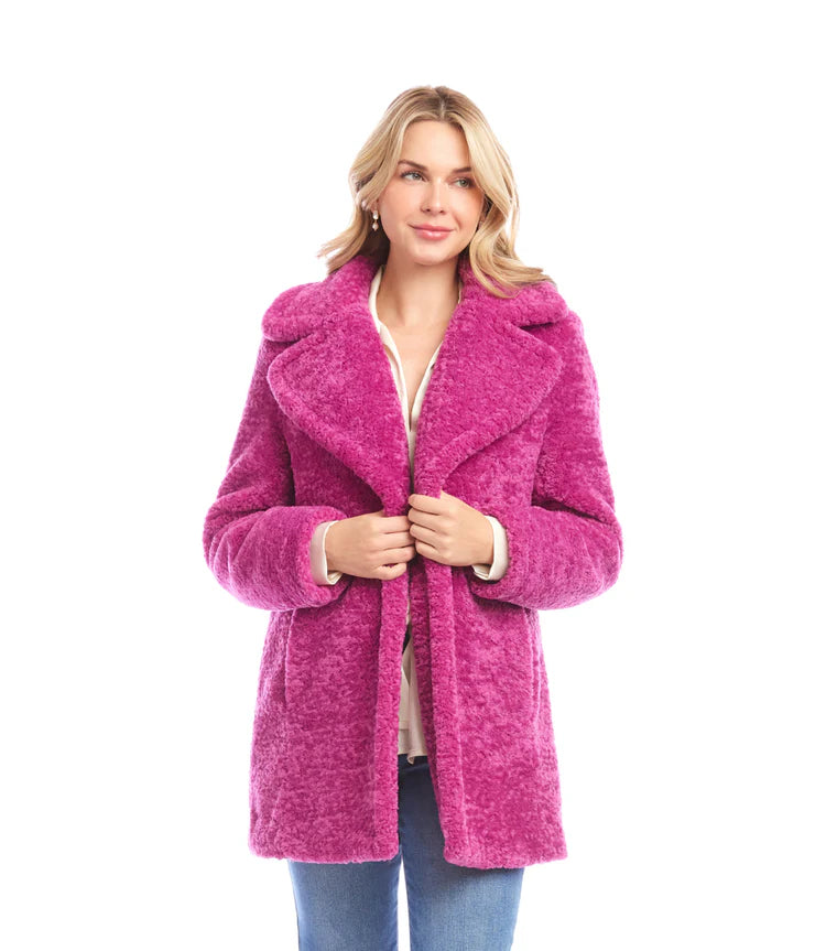 Sherpa Coat - Orchid