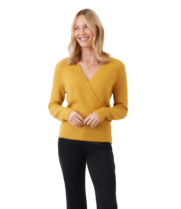 Wrap Sweater - Gold