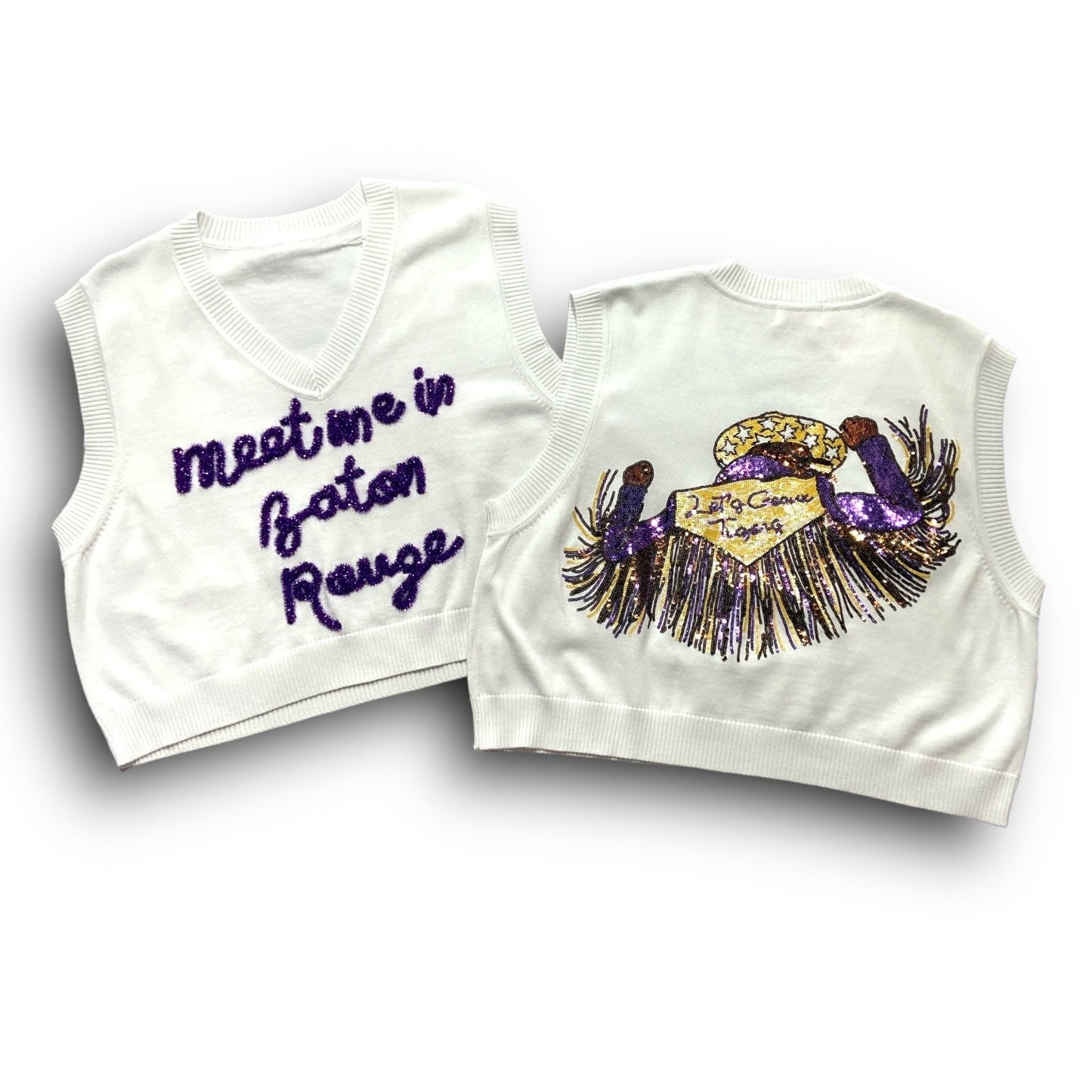 Meet me in Baton Rouge Top White