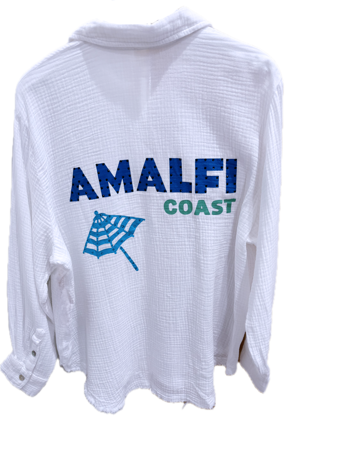Amalfi Jet Setter Gauze Shirt - White