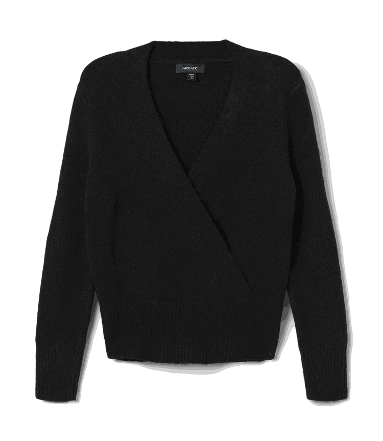 Wrap Sweater - Black
