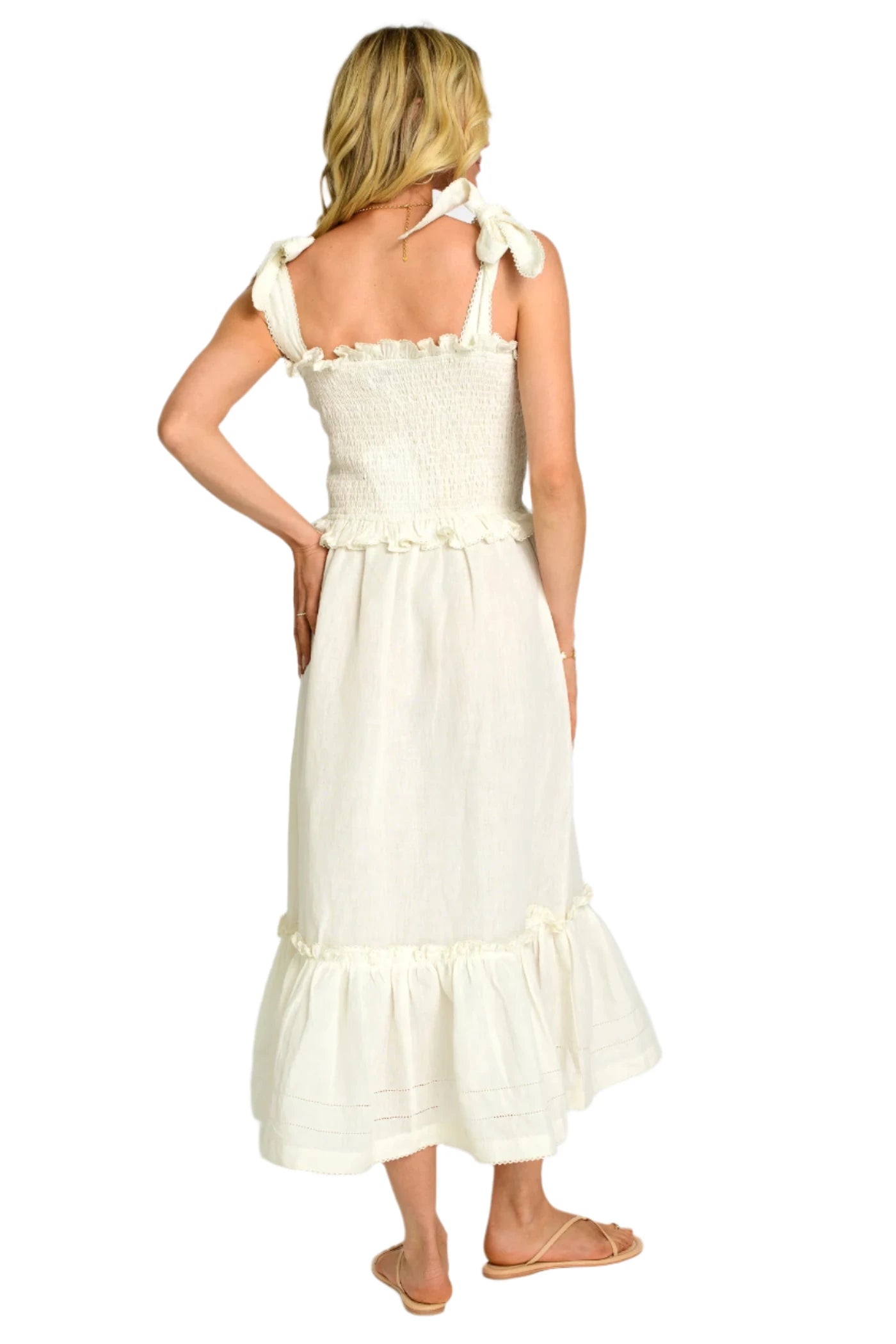 Deenie Dress - Egret