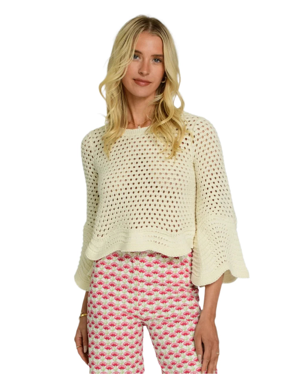 Elizabeth James - Nina Top - Crochet Coconut Milk