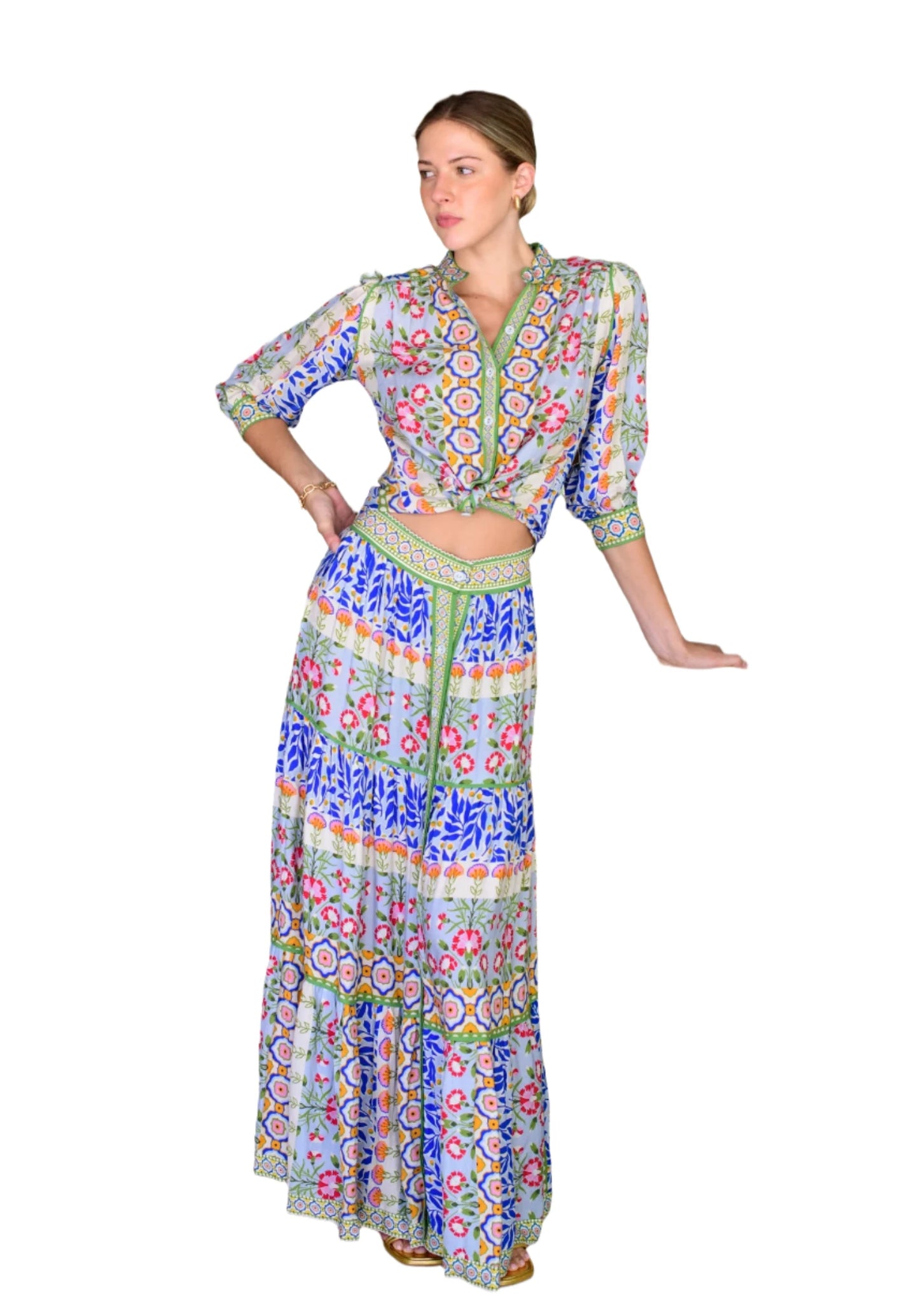 Lucia Top - Spring Mixed Stripe