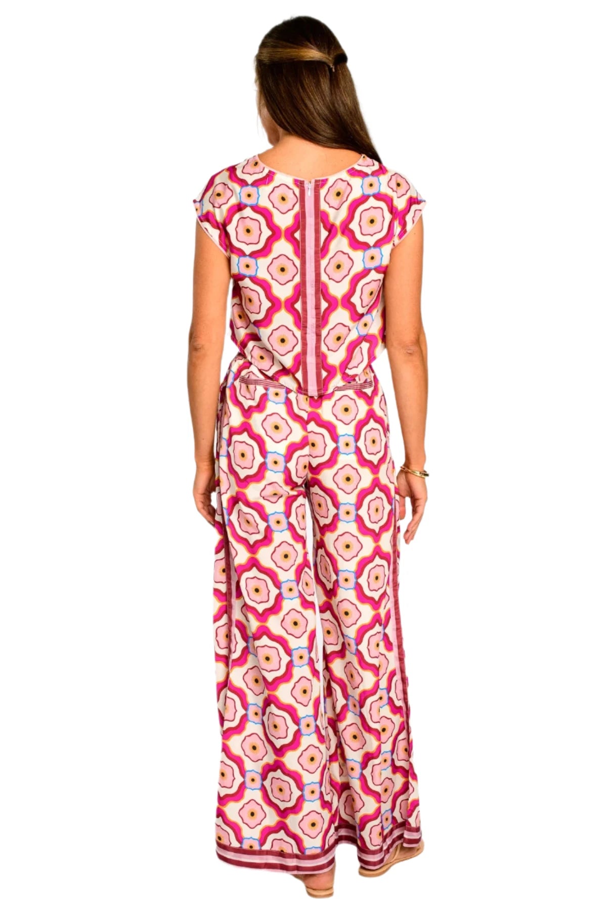 Jackie Top - Trellis Pink