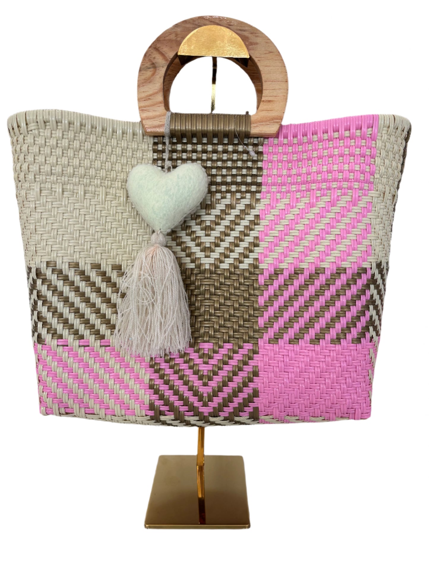 Wooden Handle Tote