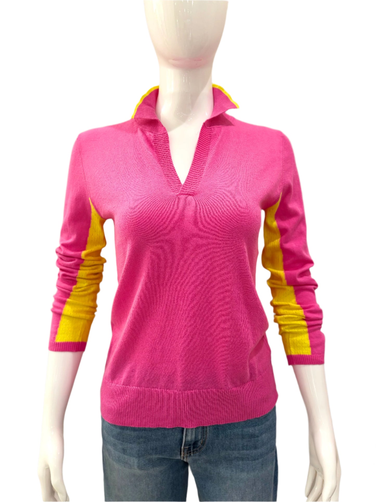 CS570CM Polo Collar Top - Punch