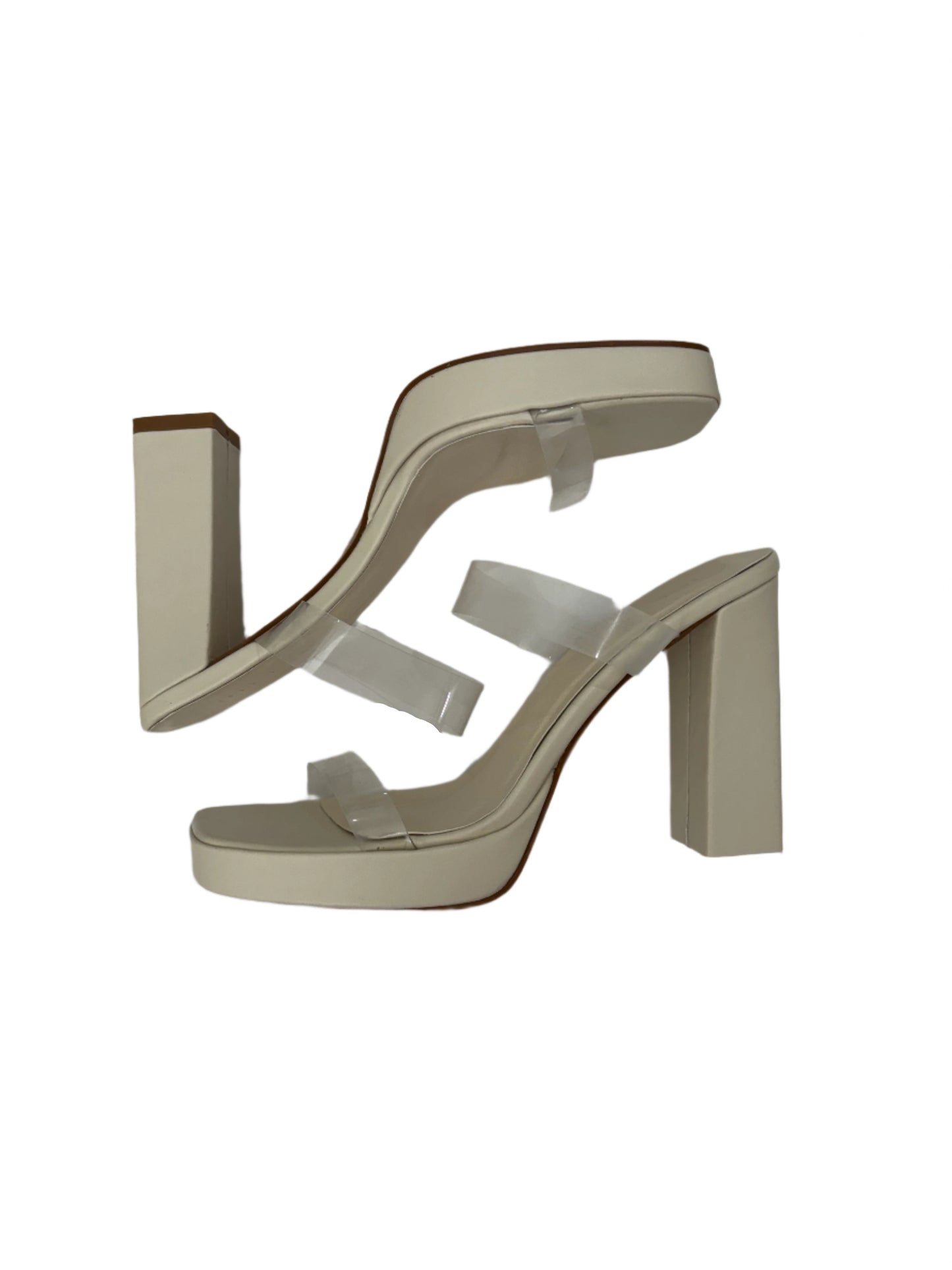 Tamira Heel - Bone/Clear