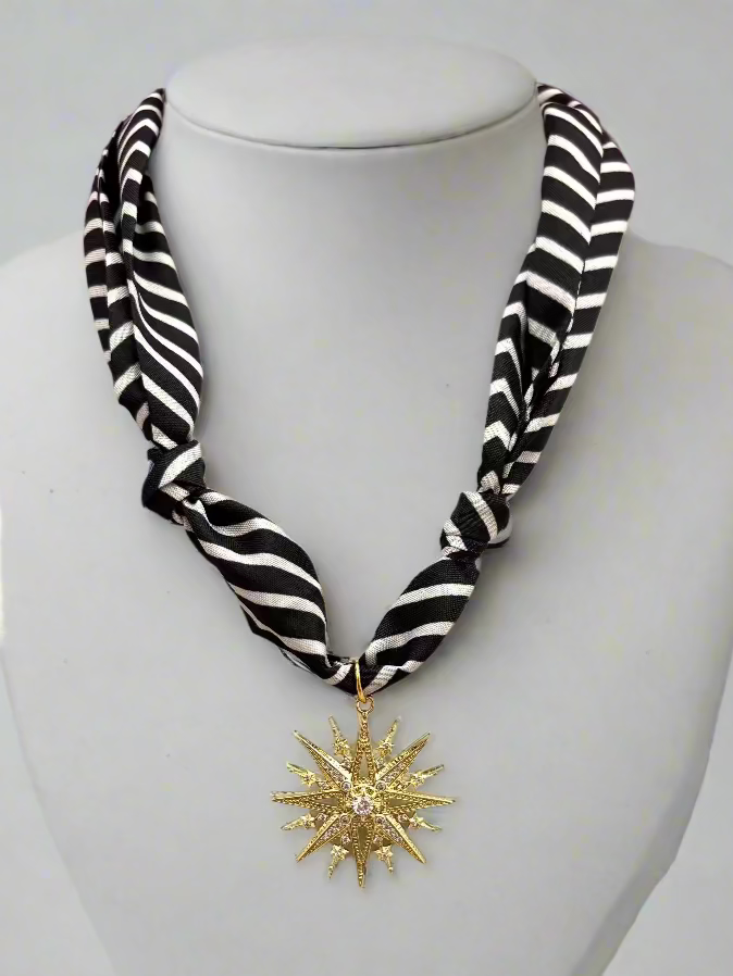 Scarf Necklace - Starburst