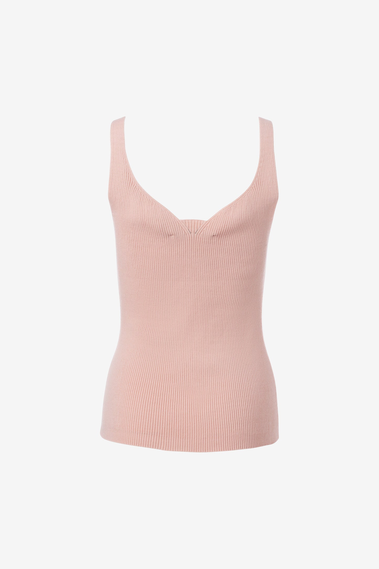 Heart Shape Neck Line Top -Peach