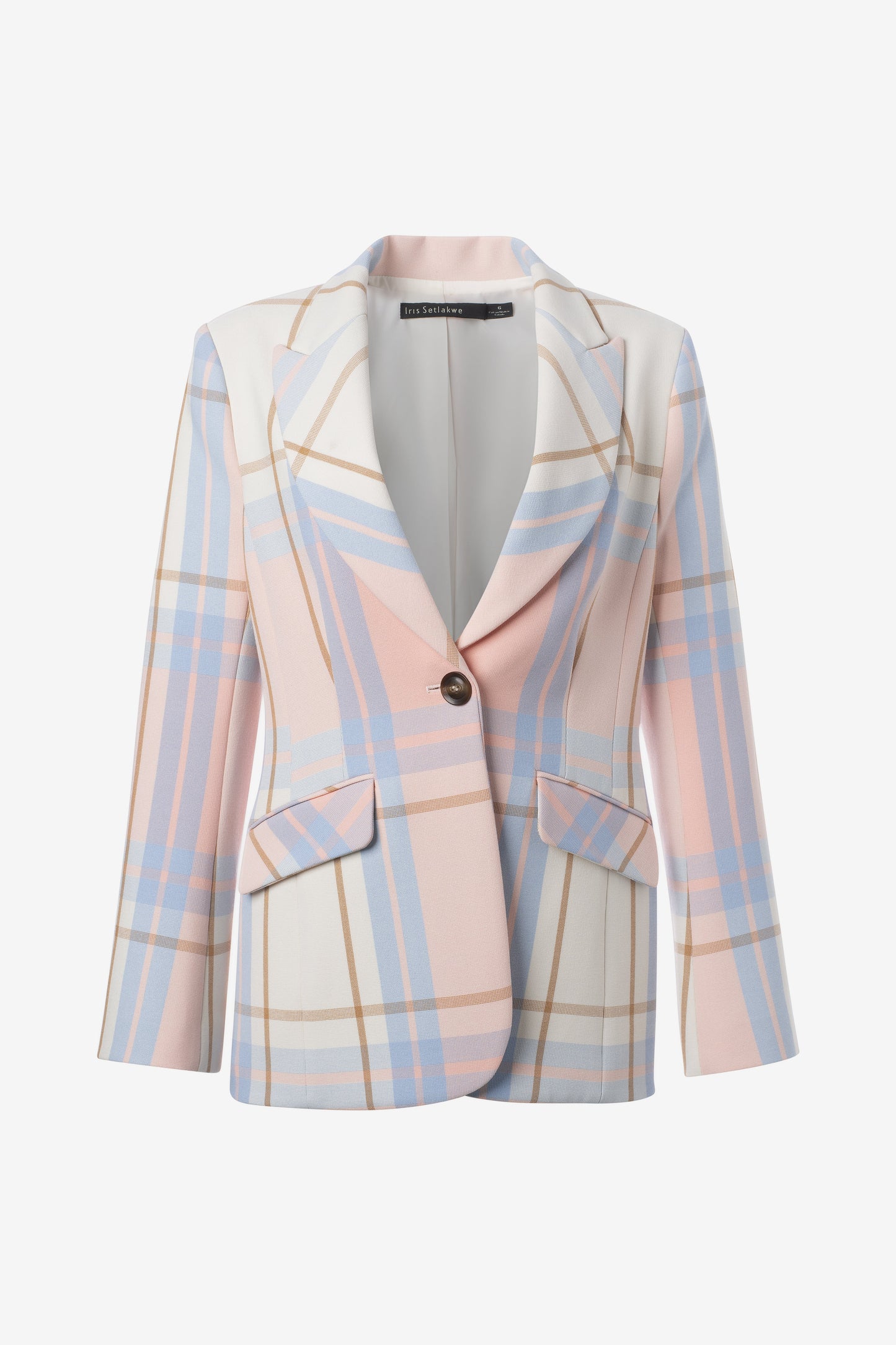 Blazer - Peach Plaid