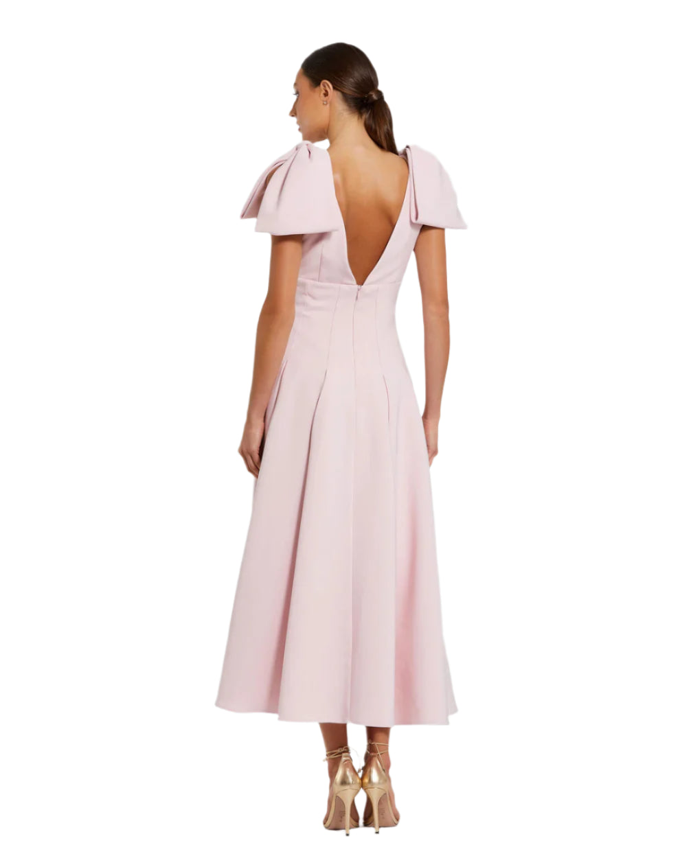 Crepe A Line Dress - Blush