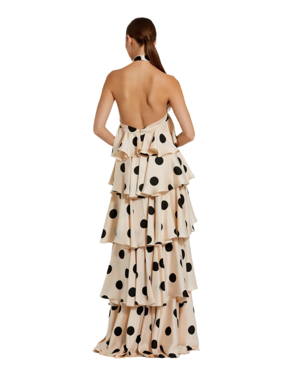 Polka Dot Halter Gown