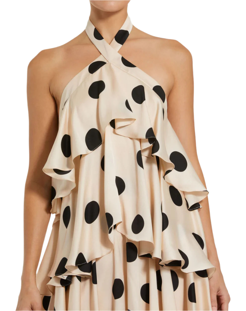 Polka Dot Halter Gown