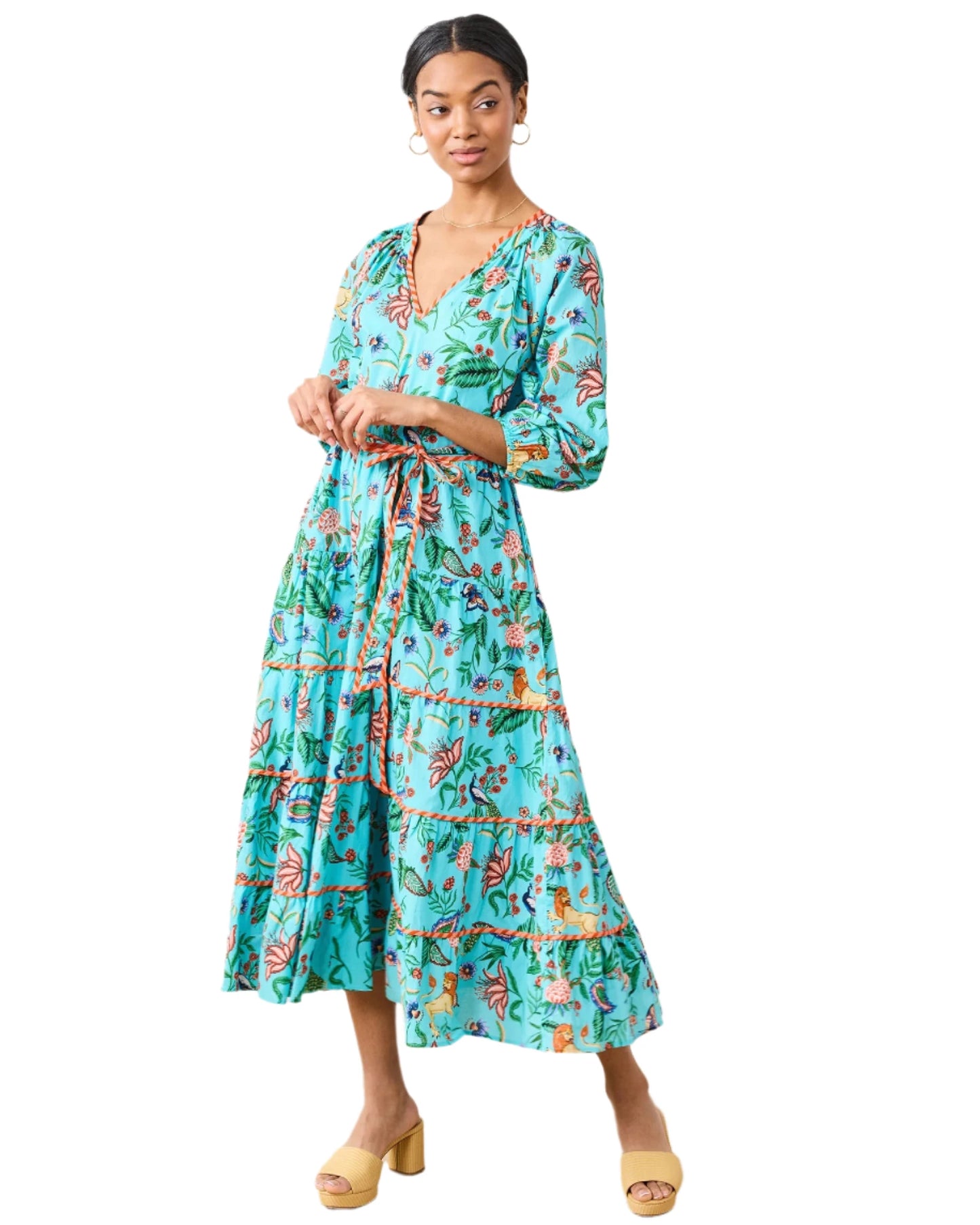 Main Street Dress - Caribbean Blue