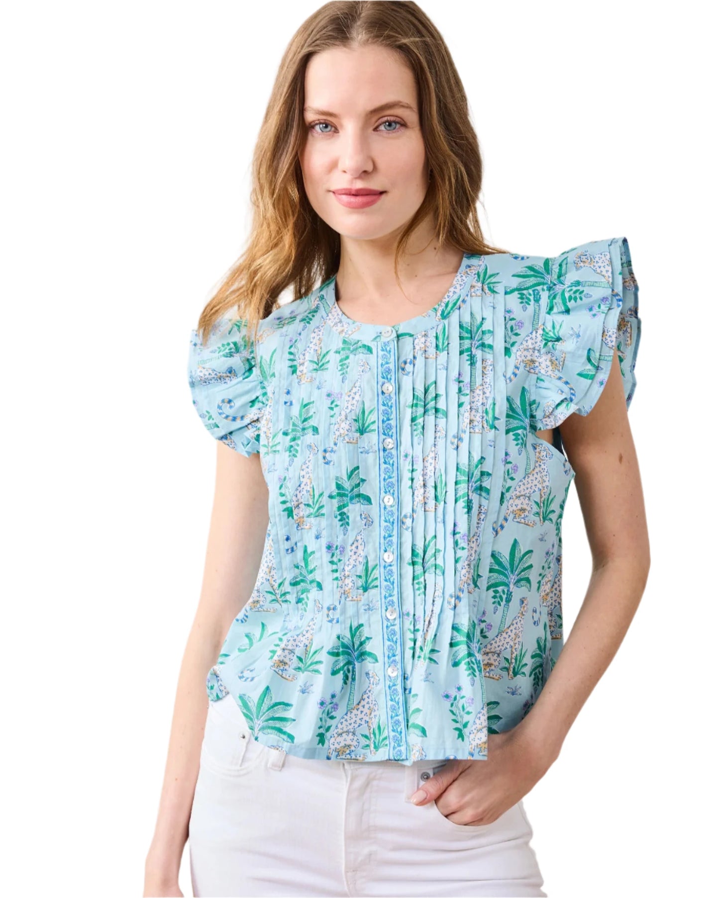 Katie Blouse - Oasis Sky