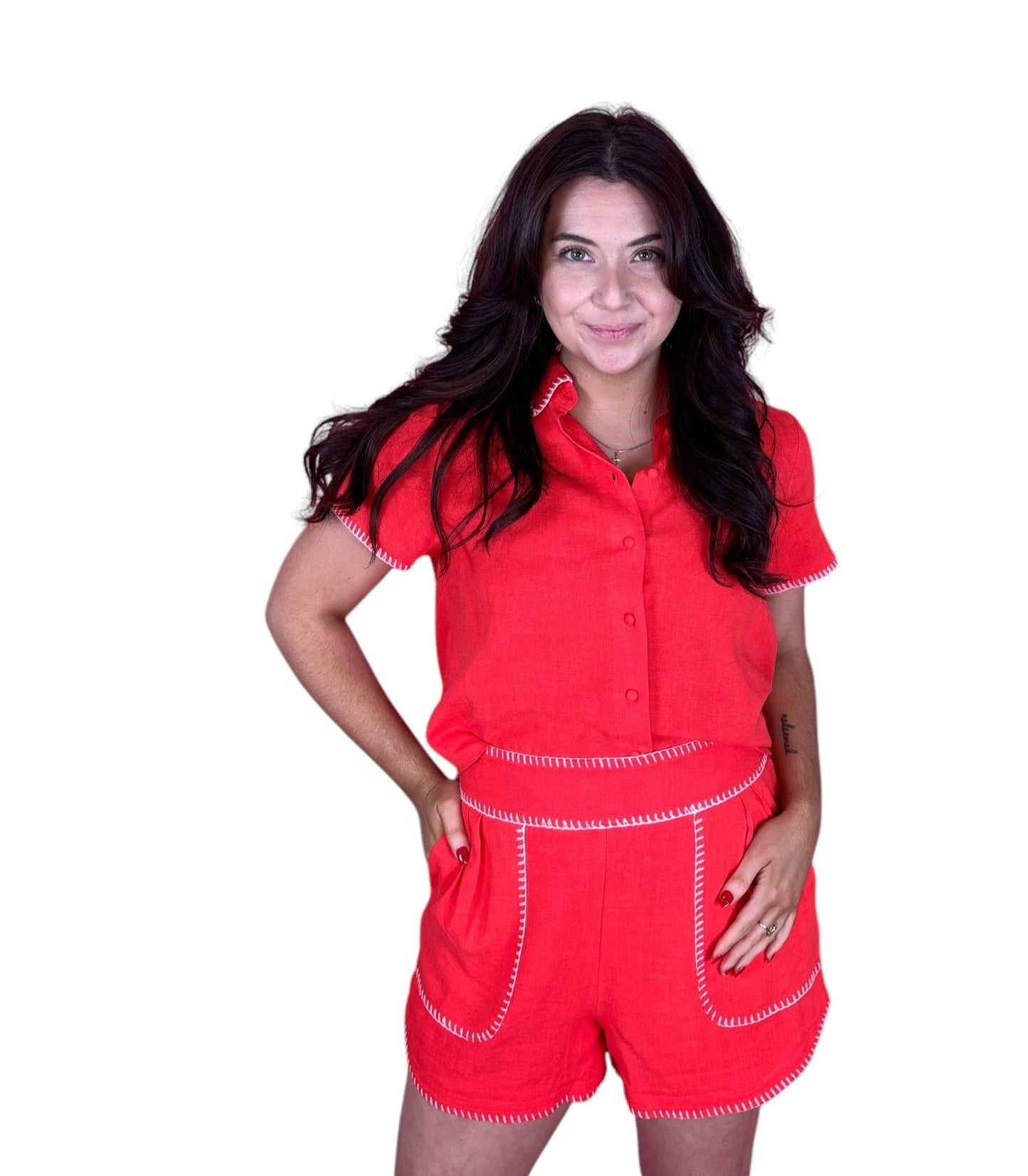 2073 Top - Red