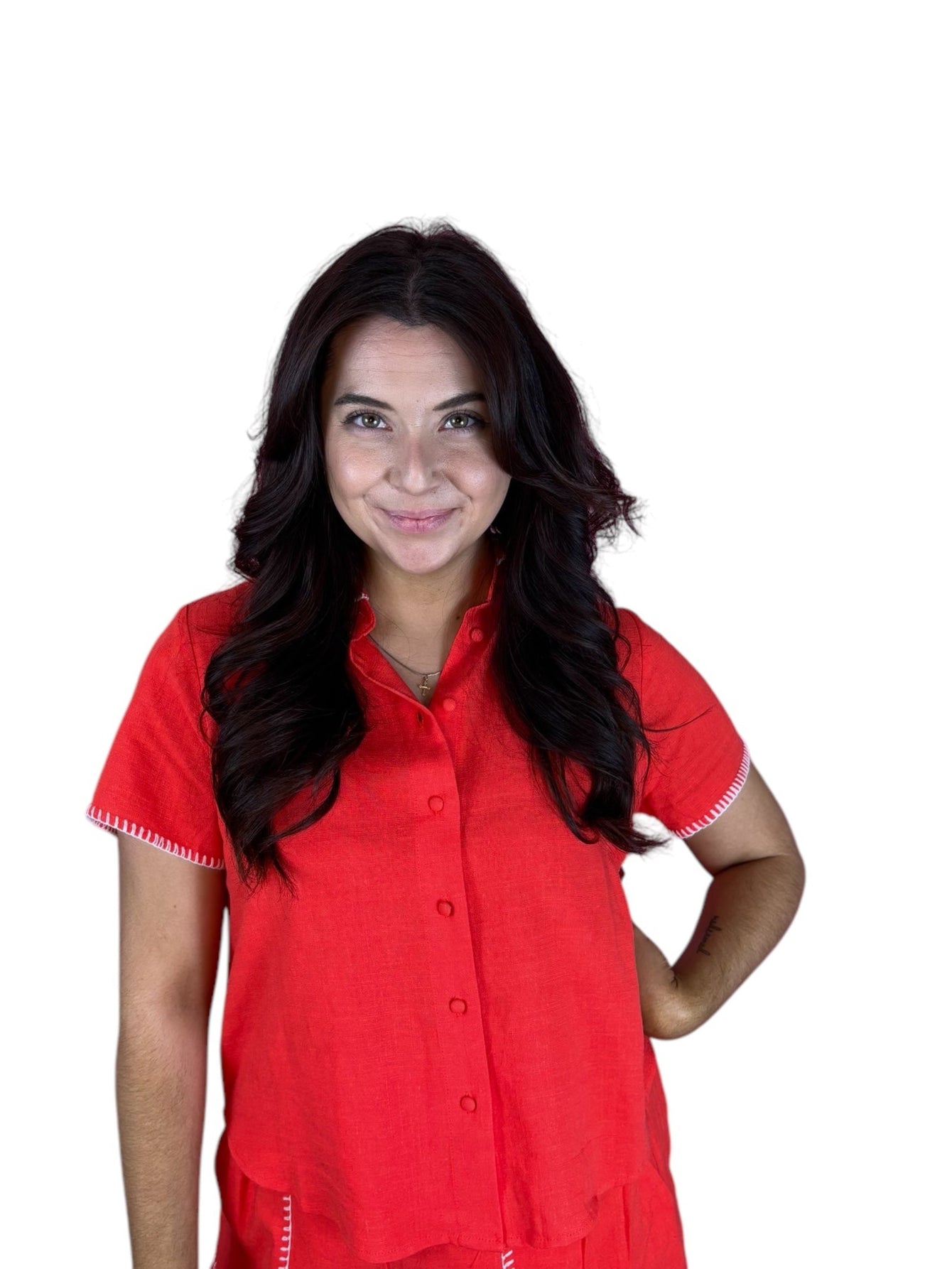 2073 Top - Red