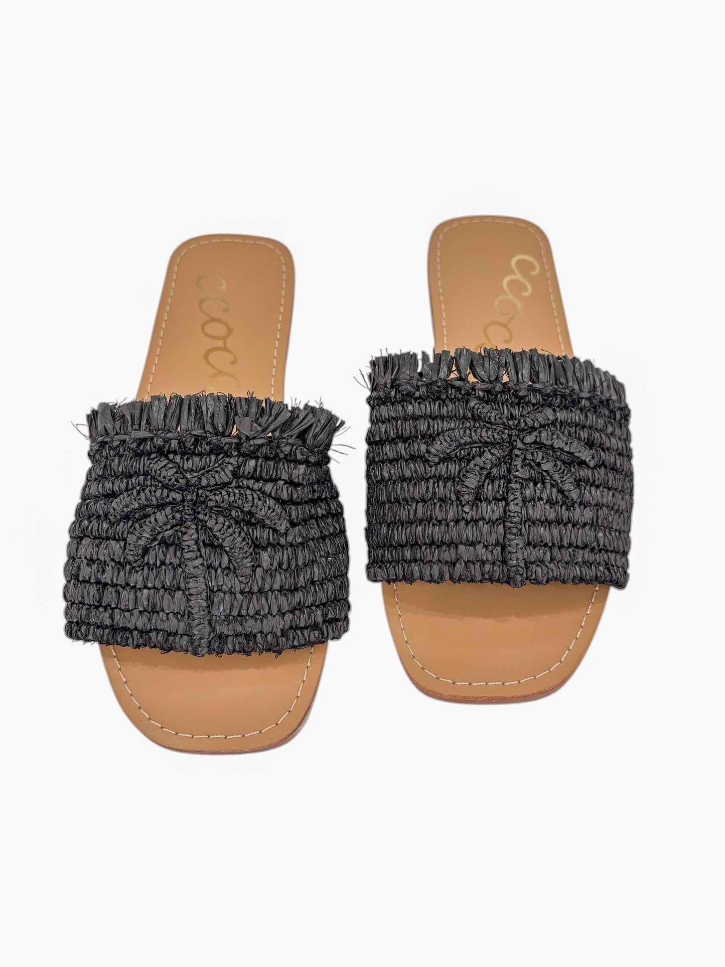 Sandy Palm Tree Sandal - Black