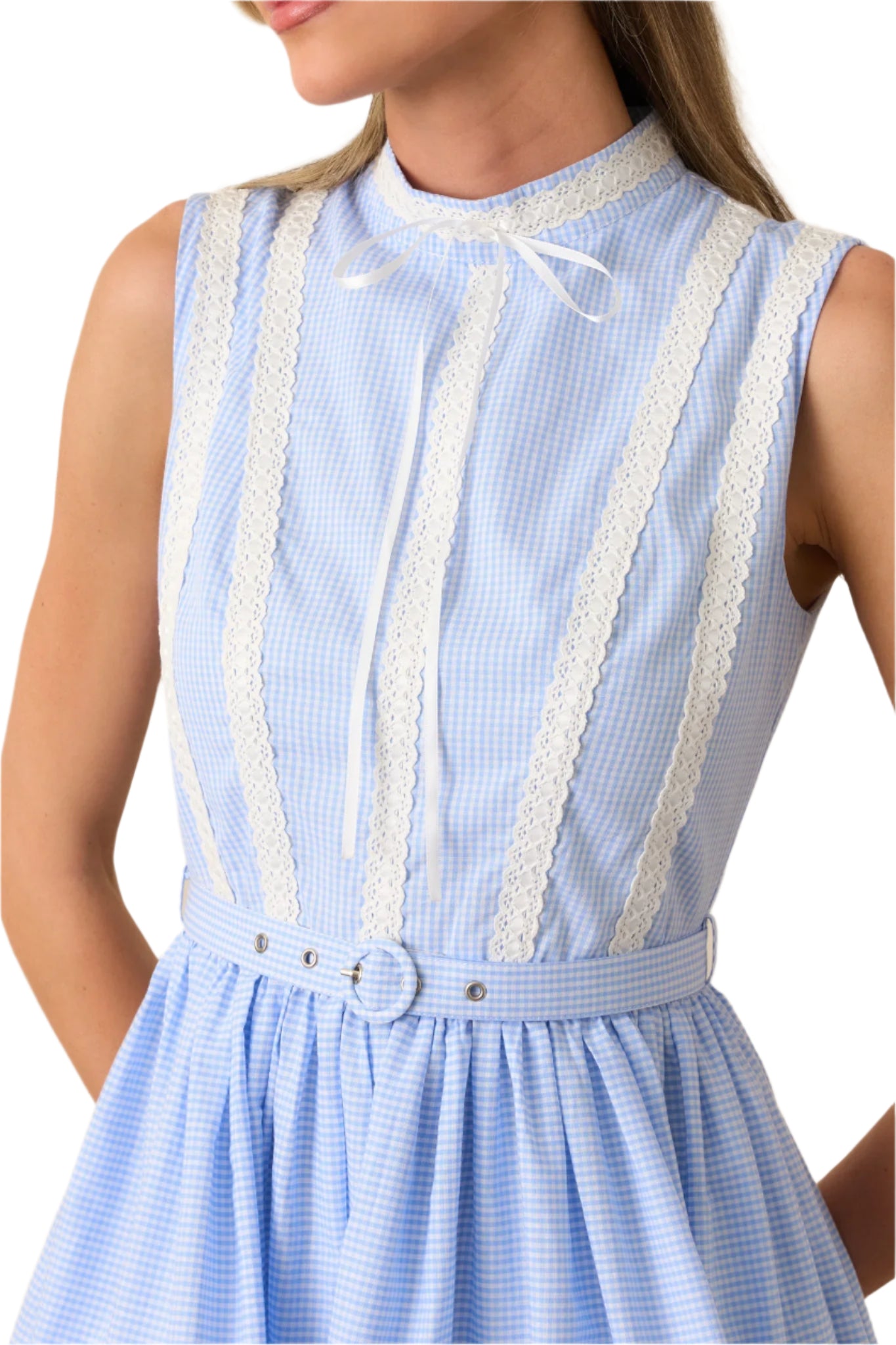 Prosperina Emma Ribbon Trim Dress