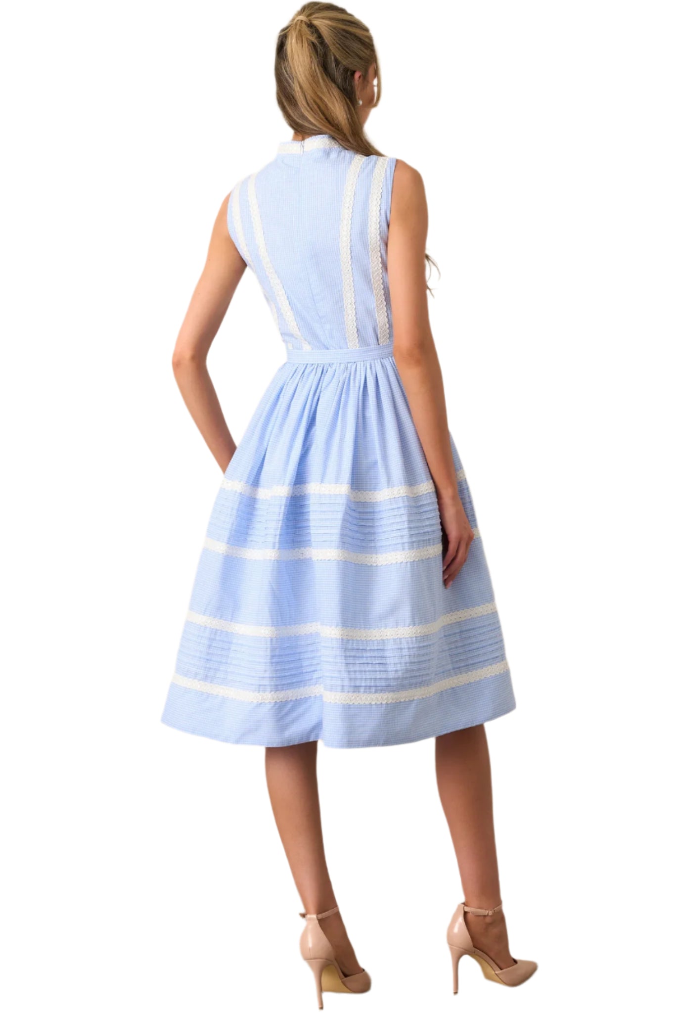 Prosperina Emma Ribbon Trim Dress