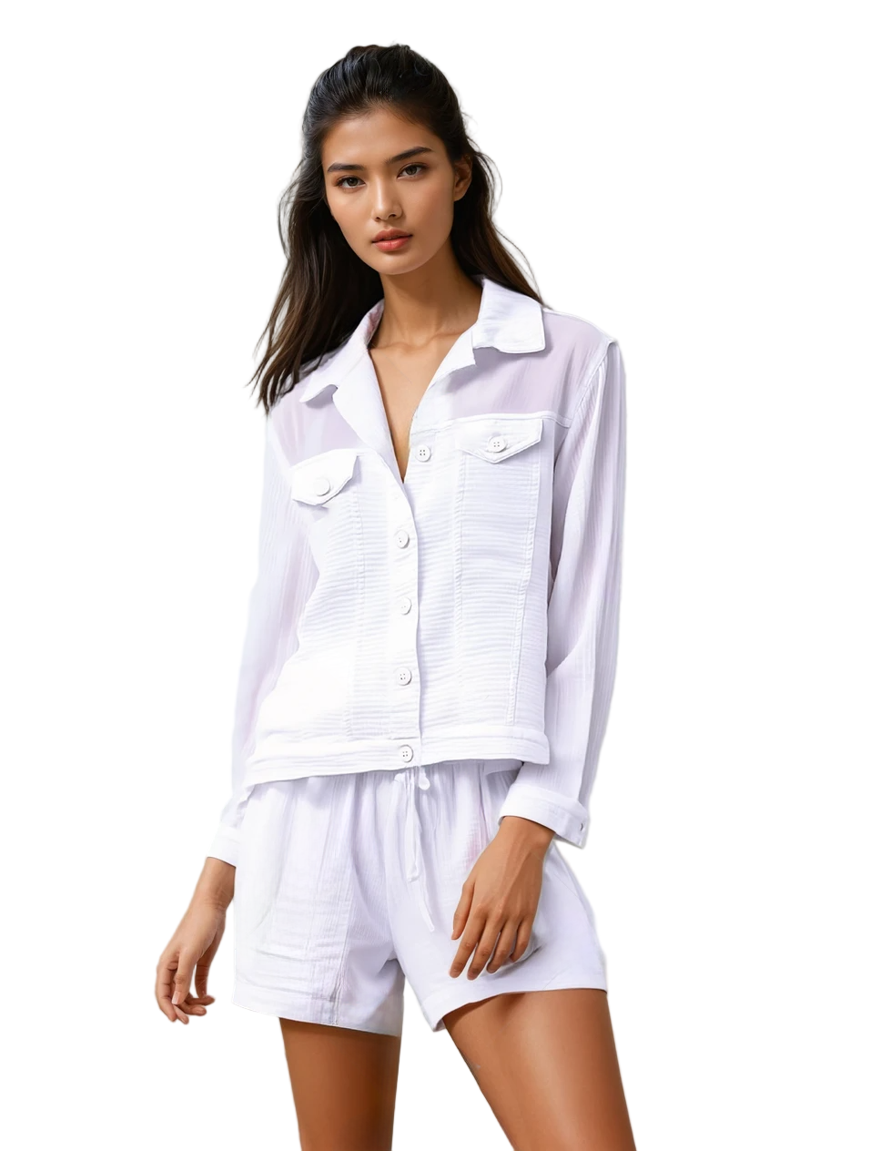 G729 Shorts - White