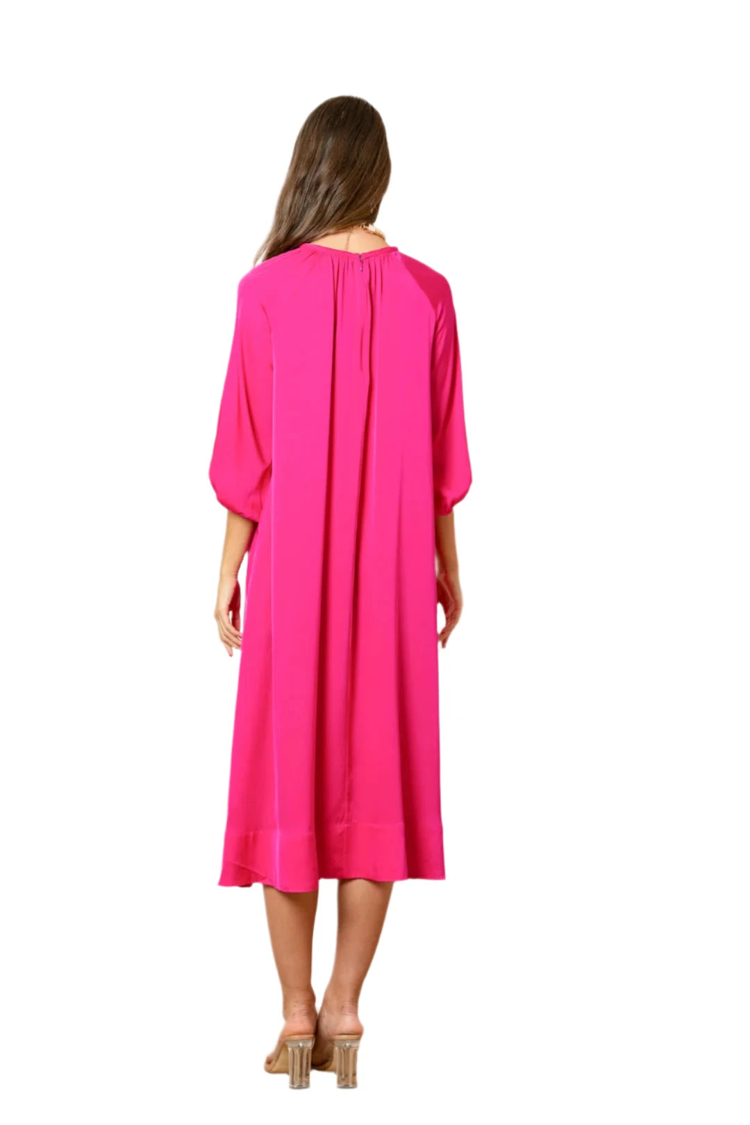 SS25D138 Dress - Fuchsia