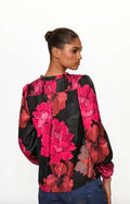 Baylor Blouse - Fushia Multi