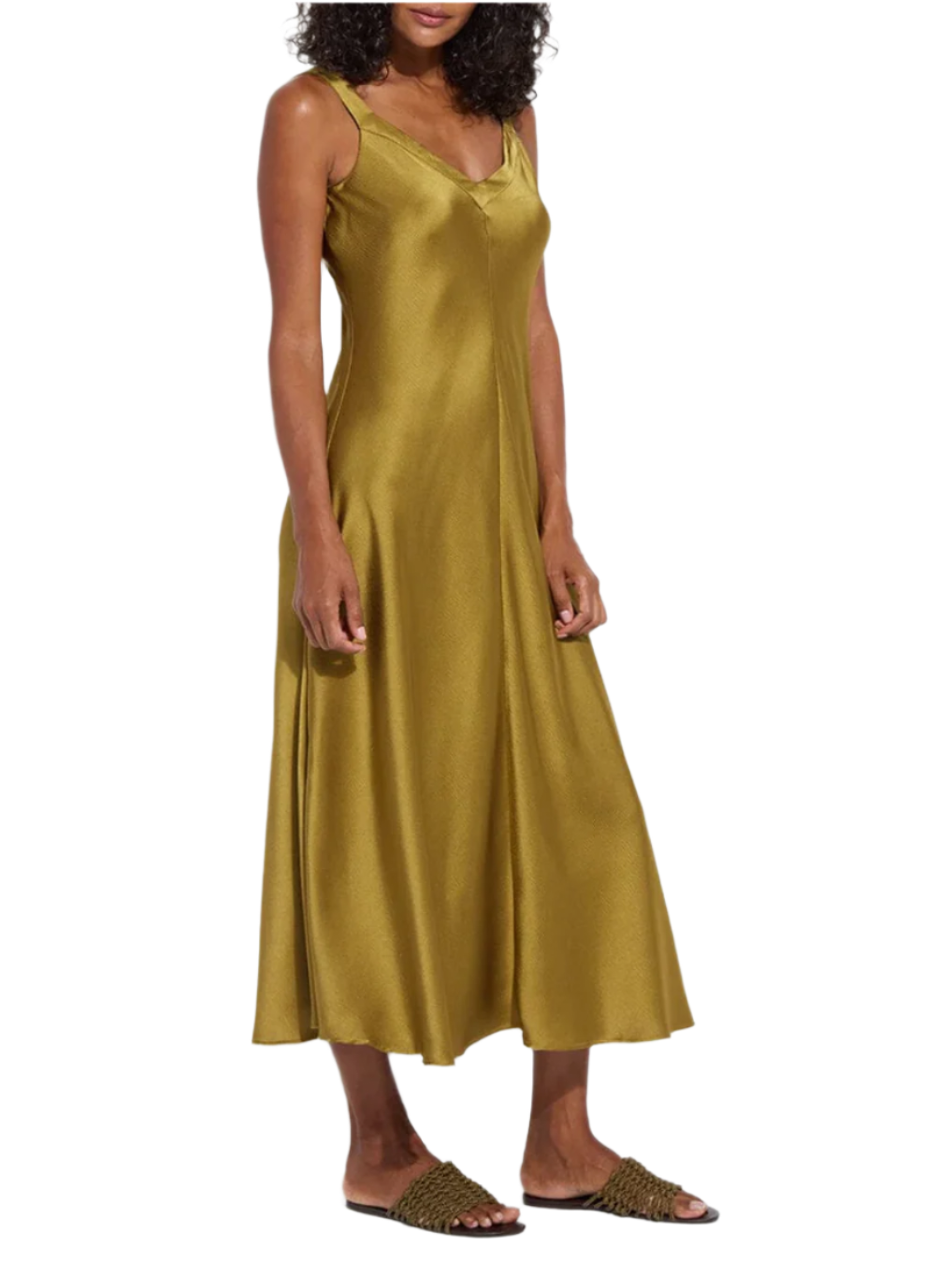 Gemma Slip Dress - Olive
