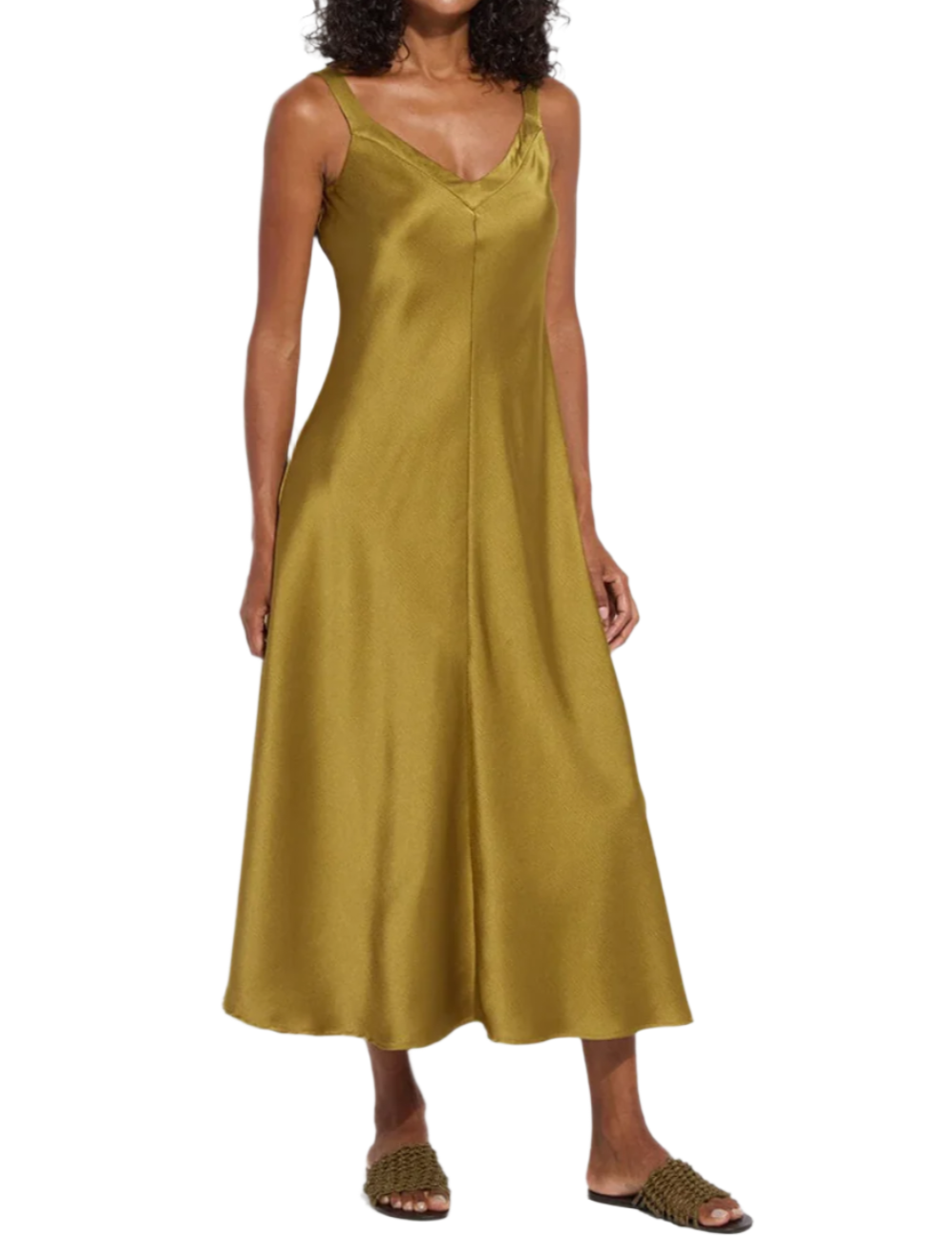 Gemma Slip Dress - Olive