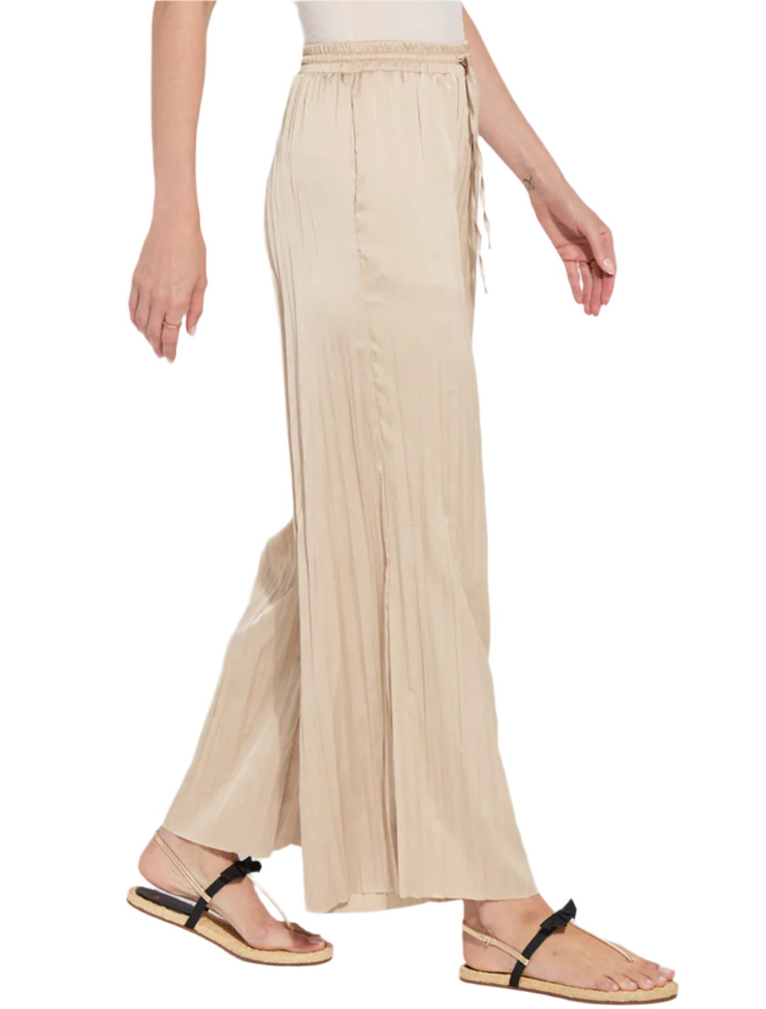 The Packable Pleated Palazzo Pant - Chablis