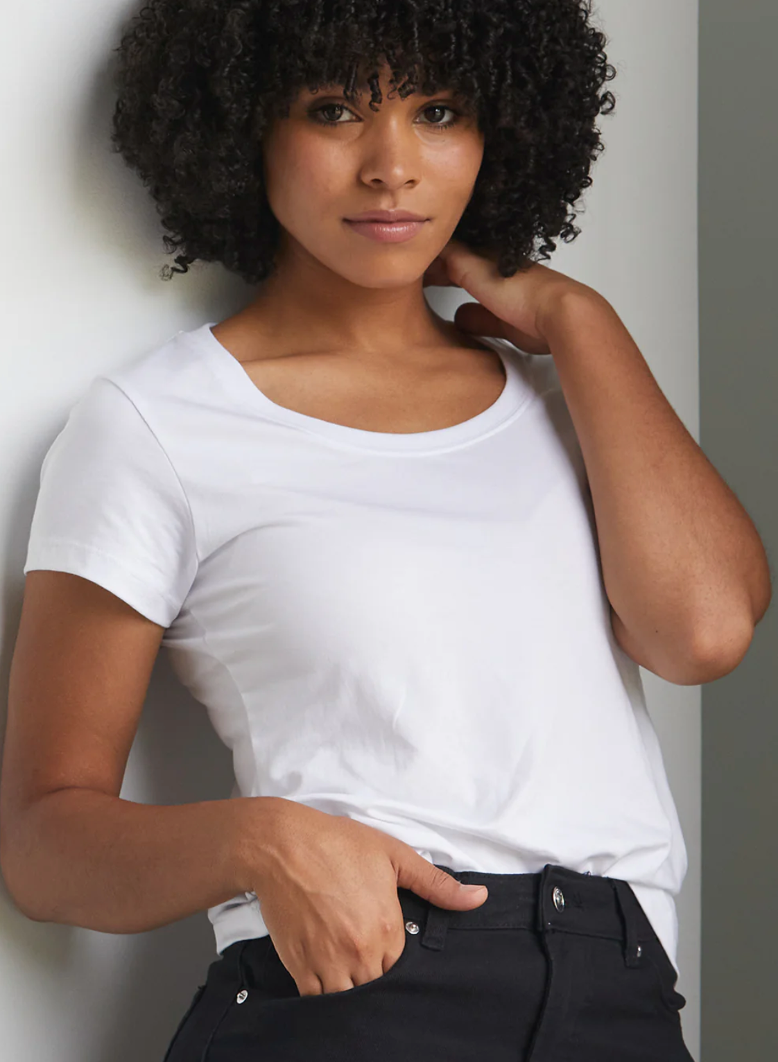 Short Sleeve Scoop Neck T-Shirt