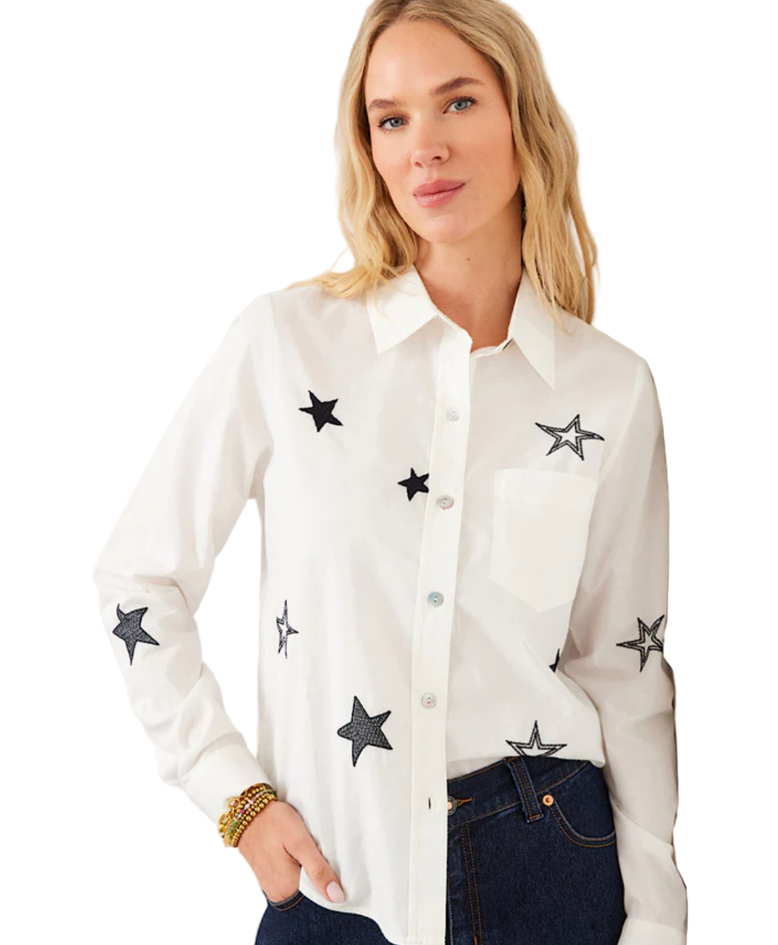 Embroidered Star Shirt