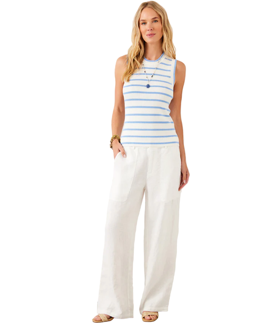 Stripe Ribbed Sweater Tank