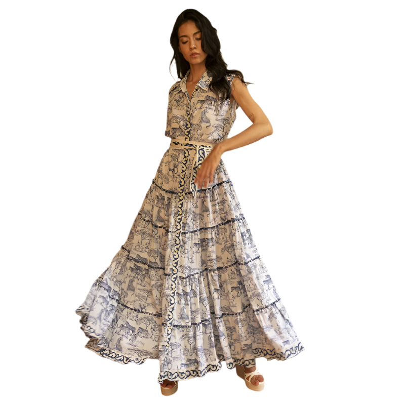 Georgina Dress - Blue