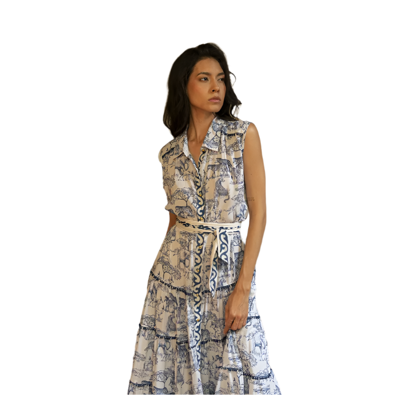 Georgina Dress - Blue