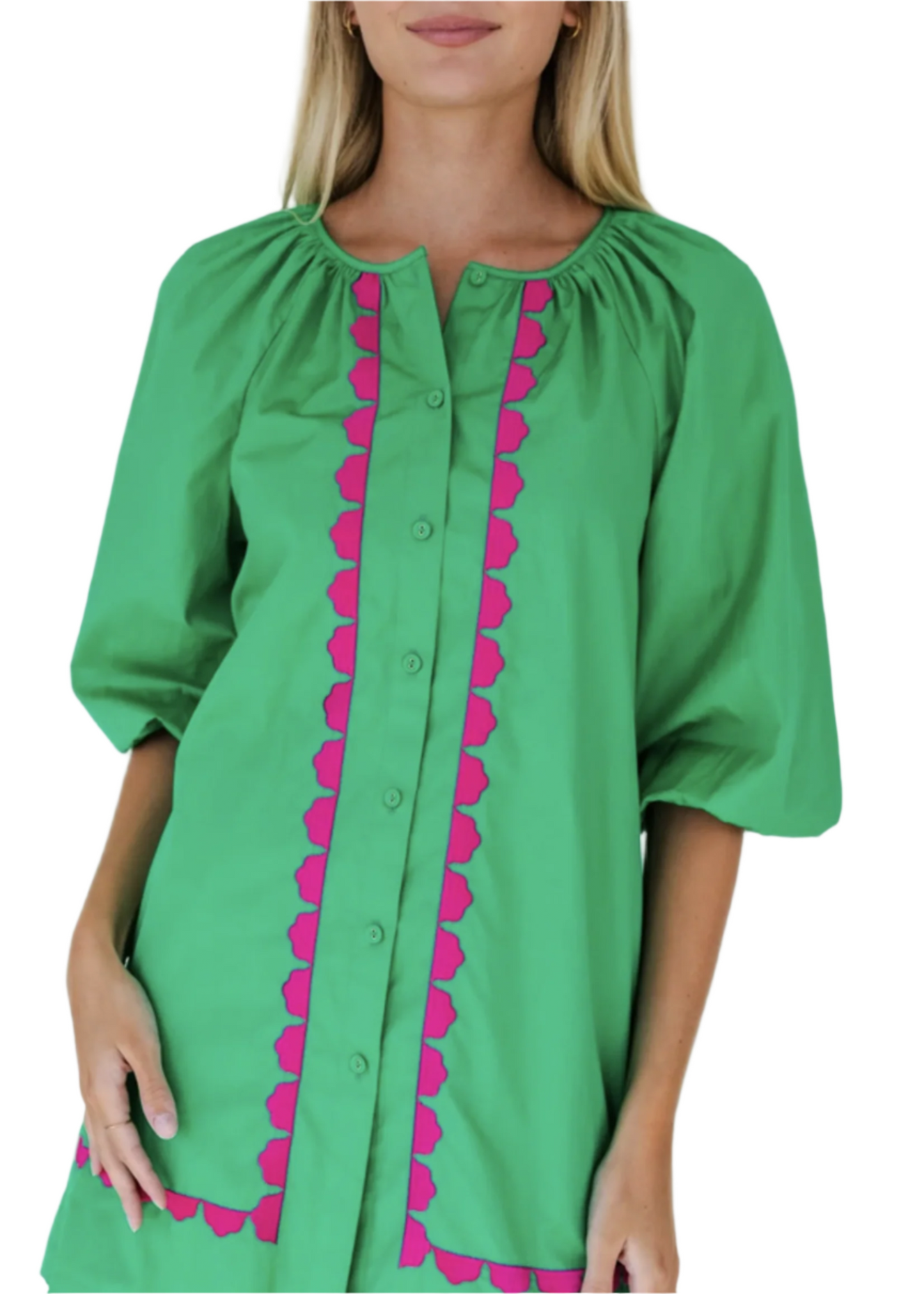 Emma Dress - Bright Green