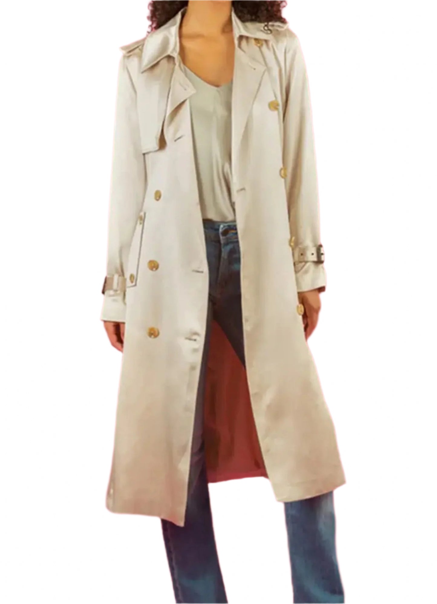 JLC SS23J2100A Trench Coat Champagne