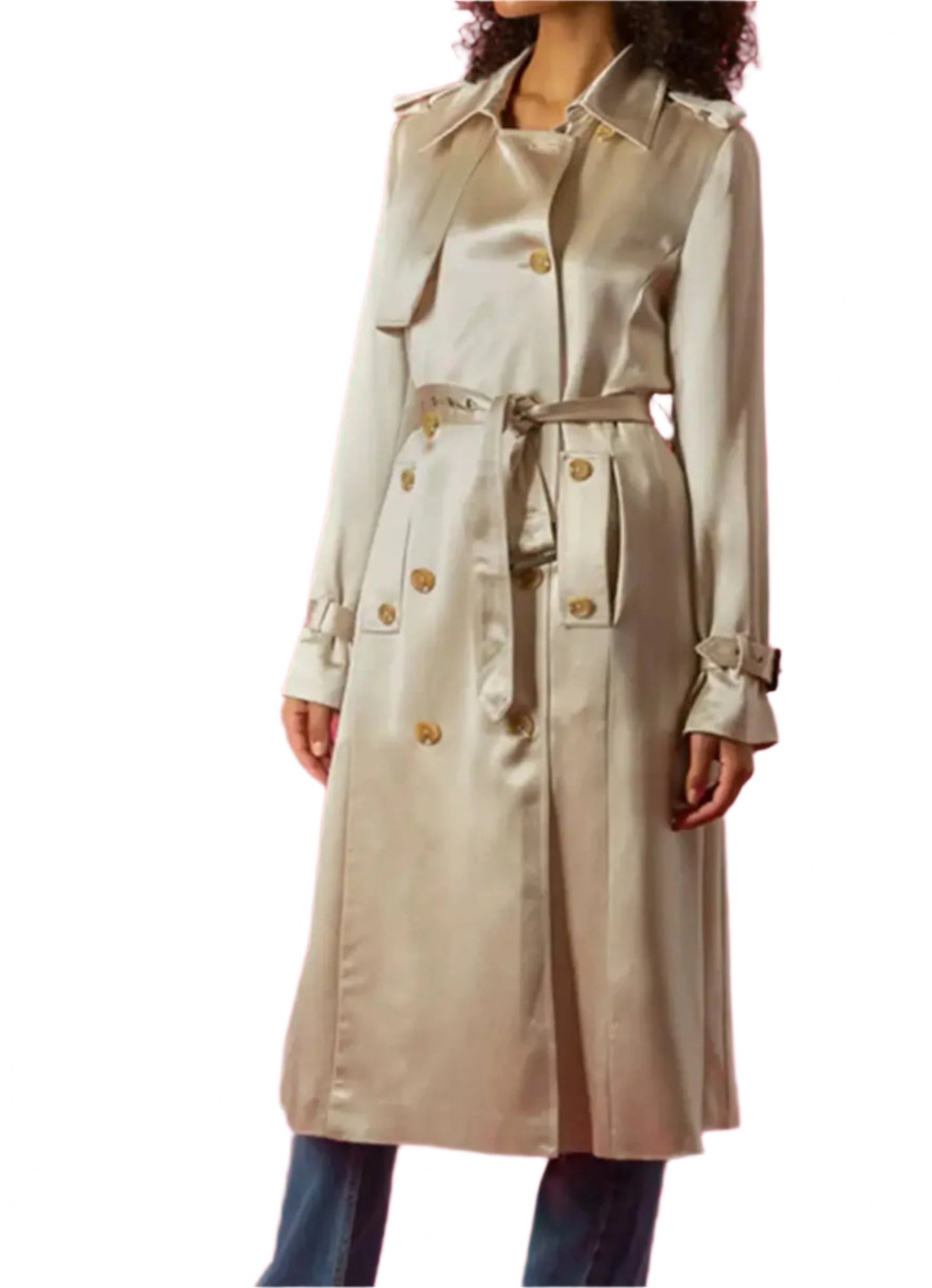 JLC SS23J2100A Trench Coat Champagne