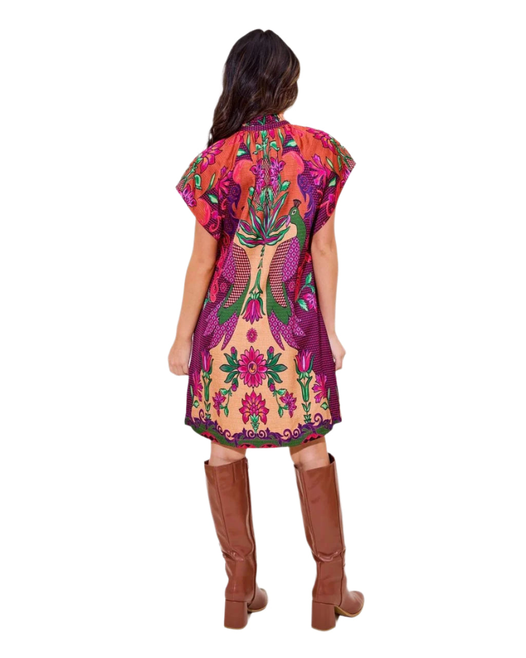 AA Margot Dress Peacock Bloom