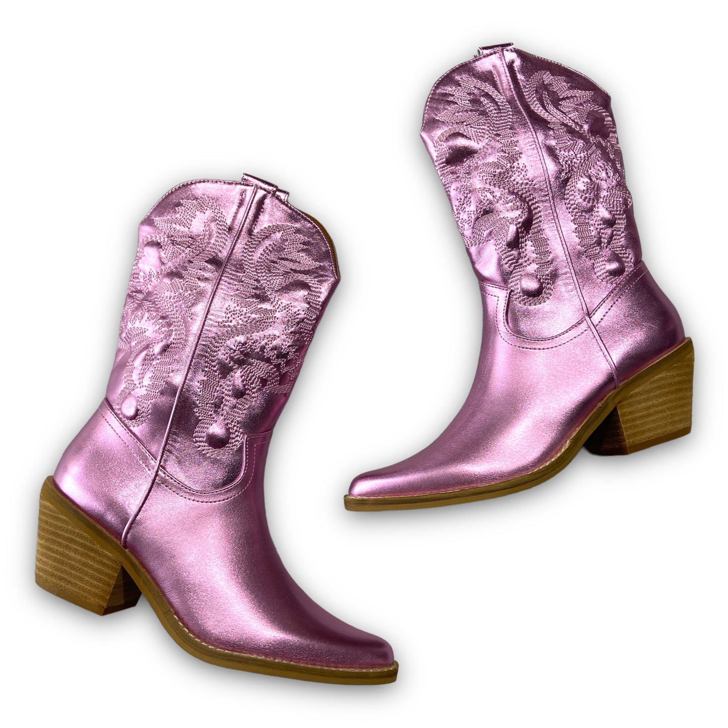 Adela Boot Pink Metallic