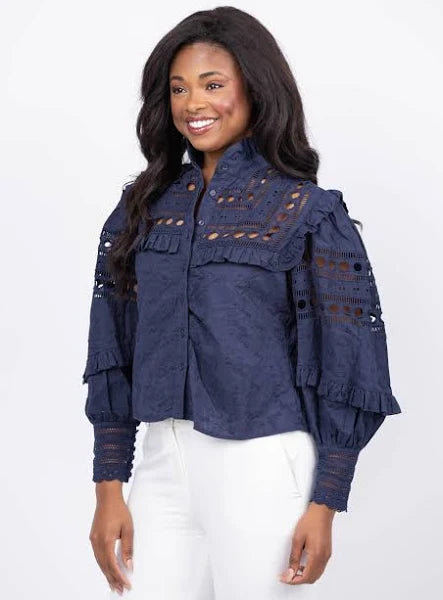 The Danielle Shirt - Navy