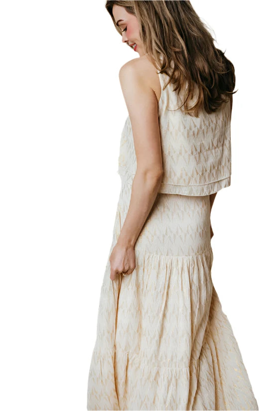 LR Sunday Skirt Gold Sparkle