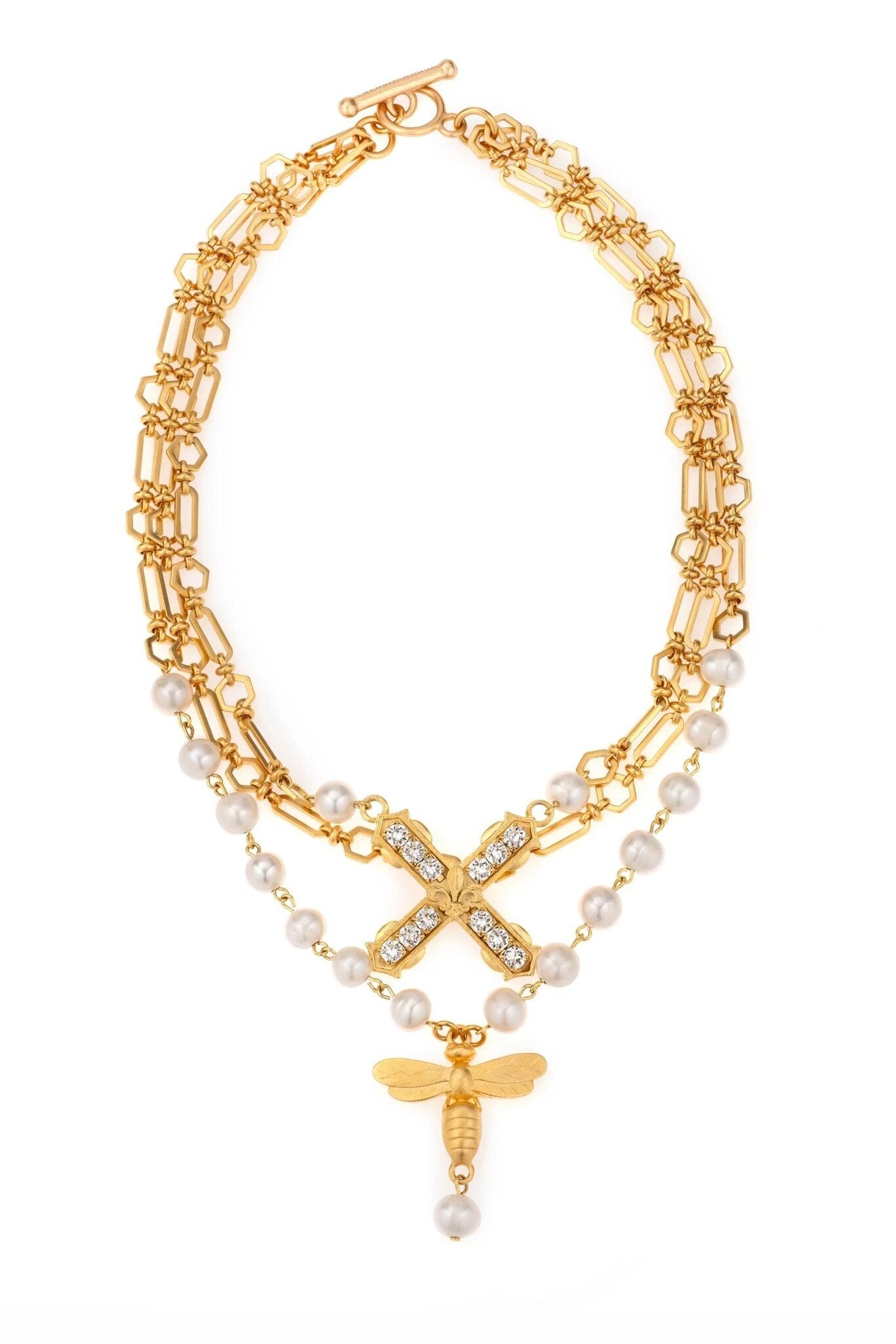 FK DS2229-Z Necklace Pearl/Gold