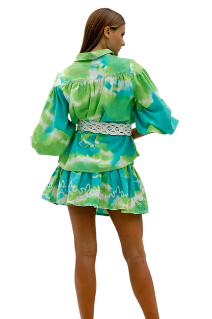 JM Lelya Skirt Green/Aqua O/S