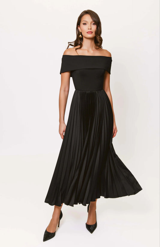 Stockton Midi Dress - Black