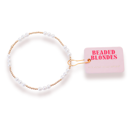 ILY Pearl Bracelet - Gold